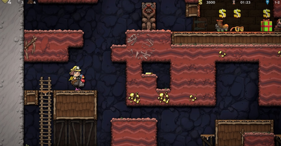 Spelunky 2 — как ездить на Индейке