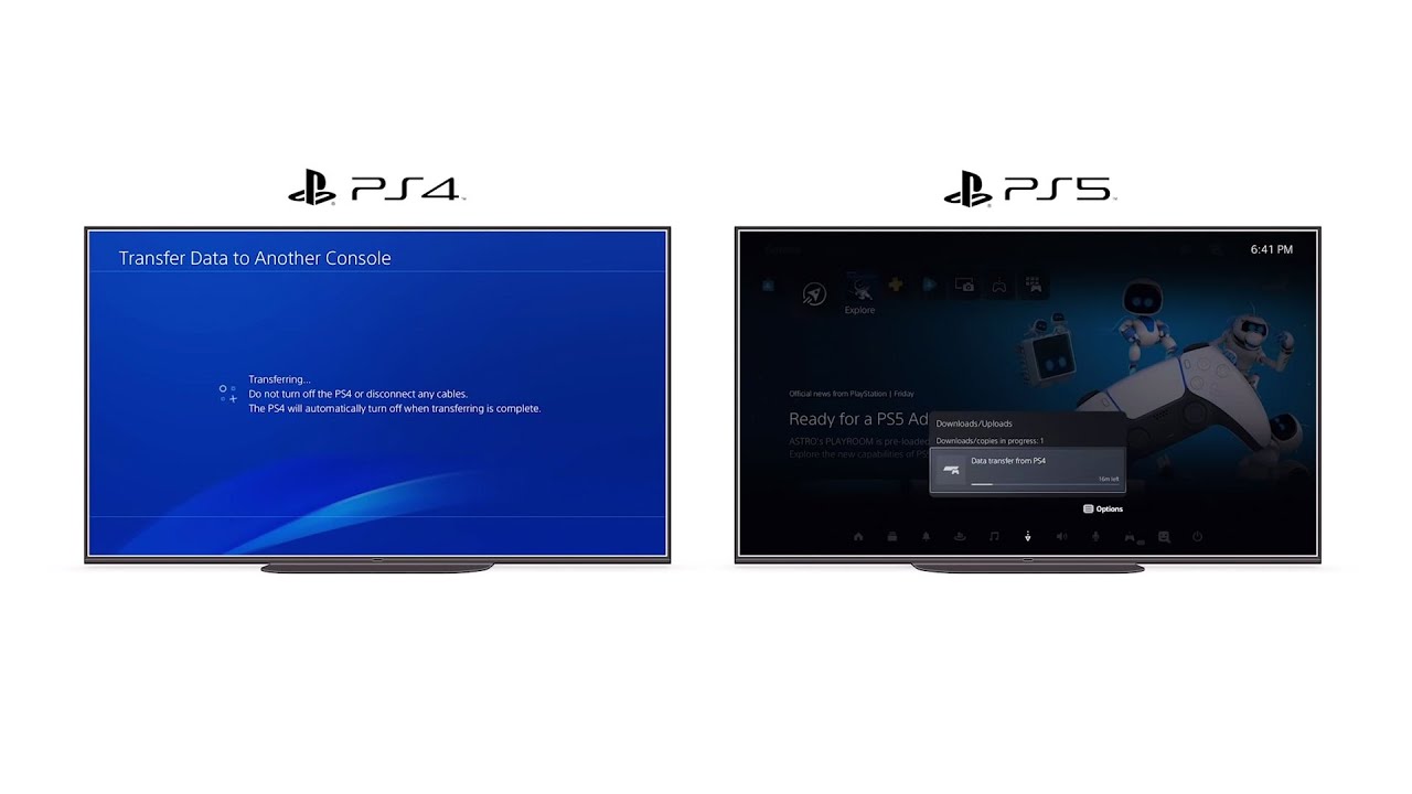 Как перенести данные с PS4 на PS5