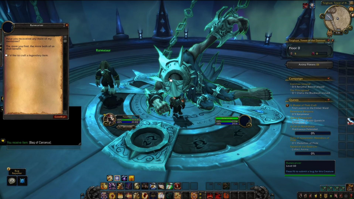 World of Warcraft: Shadowlands — как разблокировать легендарный крафт