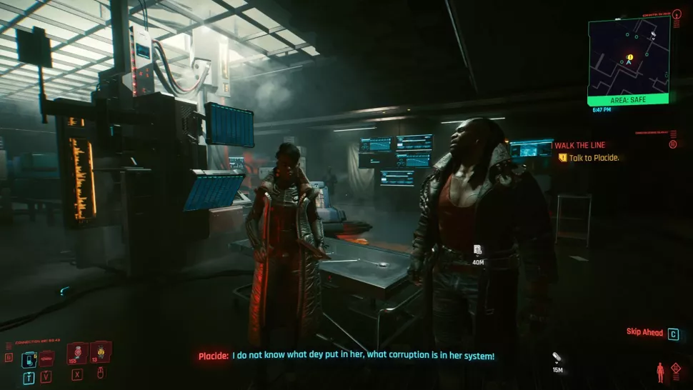 Cyberpunk 2077 — следует ли дать Бриджит доступ к чипу в миссии «Я иду по линии»?