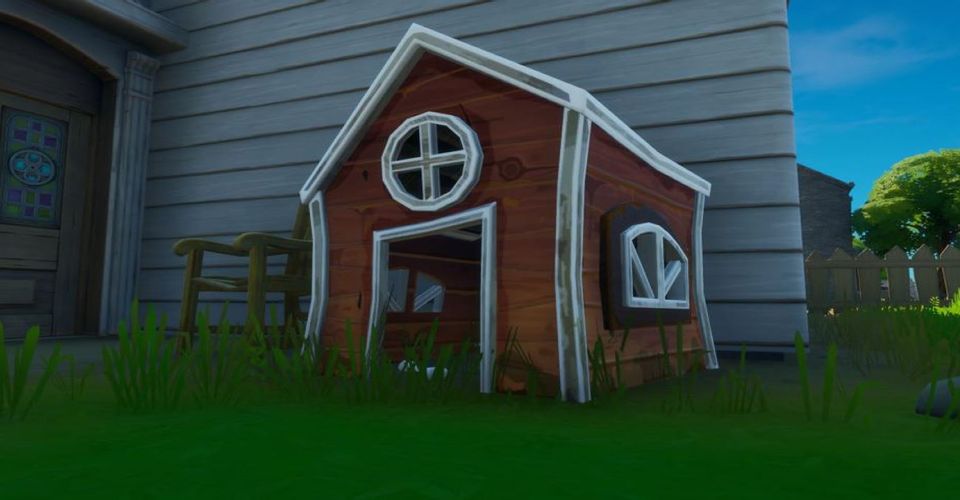Fortnite — как и где уничтожать собачьи домики