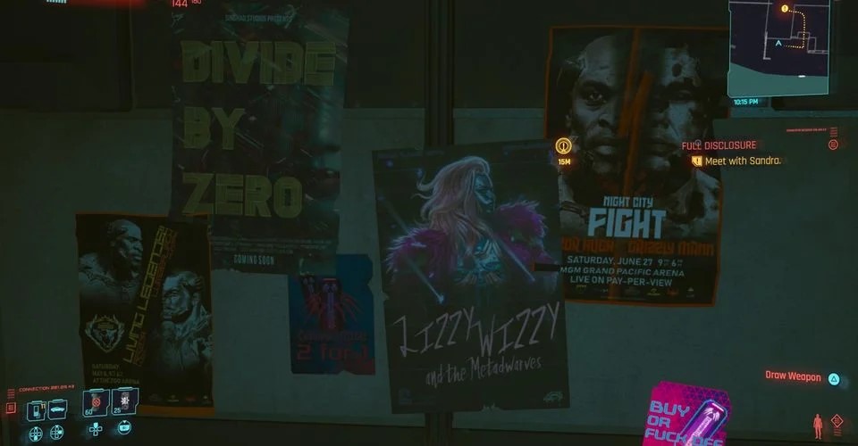 Солгать или сказать правду Лиззи Уиззи в Cyberpunk 2077?