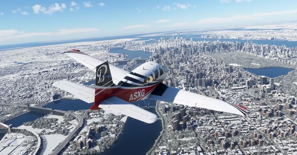 В Microsoft Flight Simulator добавили снег в реальном времени