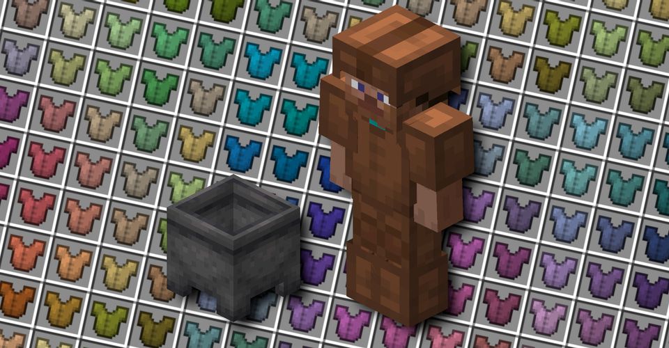Как красить броню в Minecraft