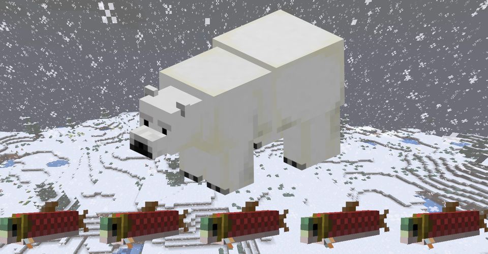 Как приручить белых медведей в Minecraft
