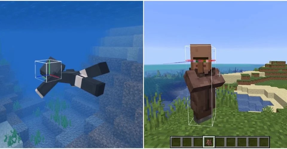 Как показать хитбоксы в Minecraft