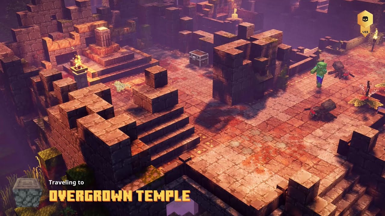 Minecraft Dungeons — прохождение миссии «Заросший храм»