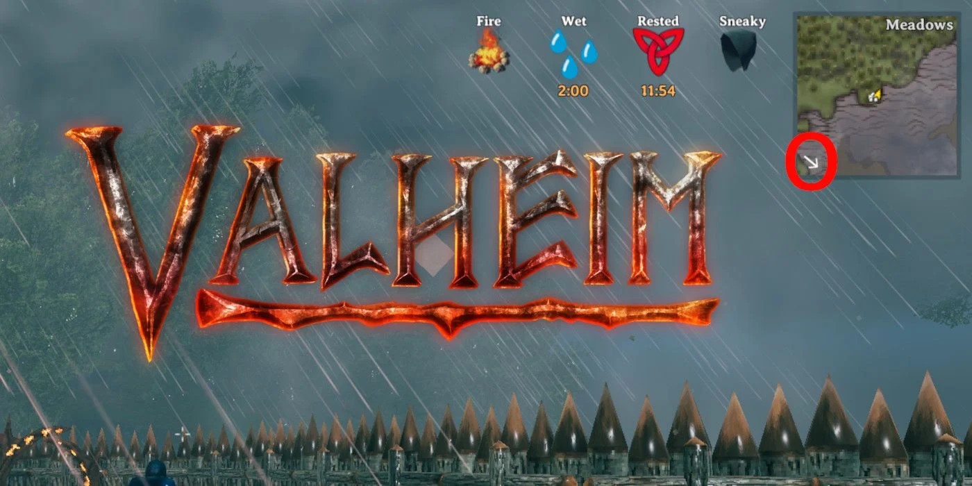 Что за белая стрелка на мини-карте в Valheim: что она делает Что за белая стрелка на мини-карте в Valheim: что она делает