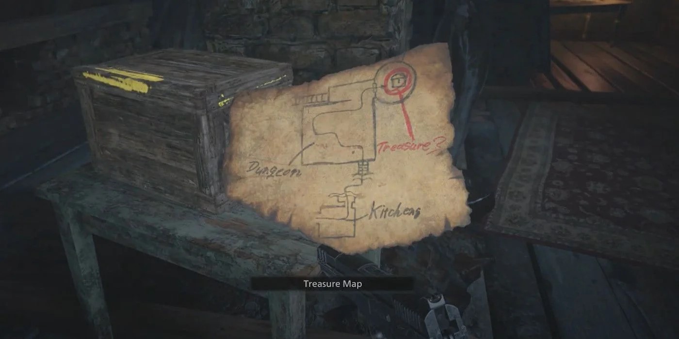 Как зажечь факелы в подвале в Resident Evil: Village и решить загадку карты сокровищ Как зажечь факелы в подвале в Resident Evil: Village и решить загадку карты сокровищ