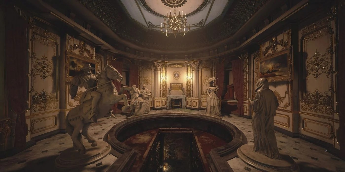Как решить головоломку со статуей в Зале омовений в Resident Evil: Village