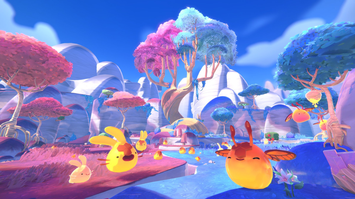 В Slime Rancher 2 есть очаровательные слизи и летучей мыши, которые хочется погладить
