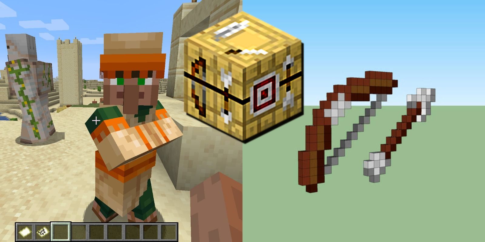 Как сделать Стол лучника в Minecraft