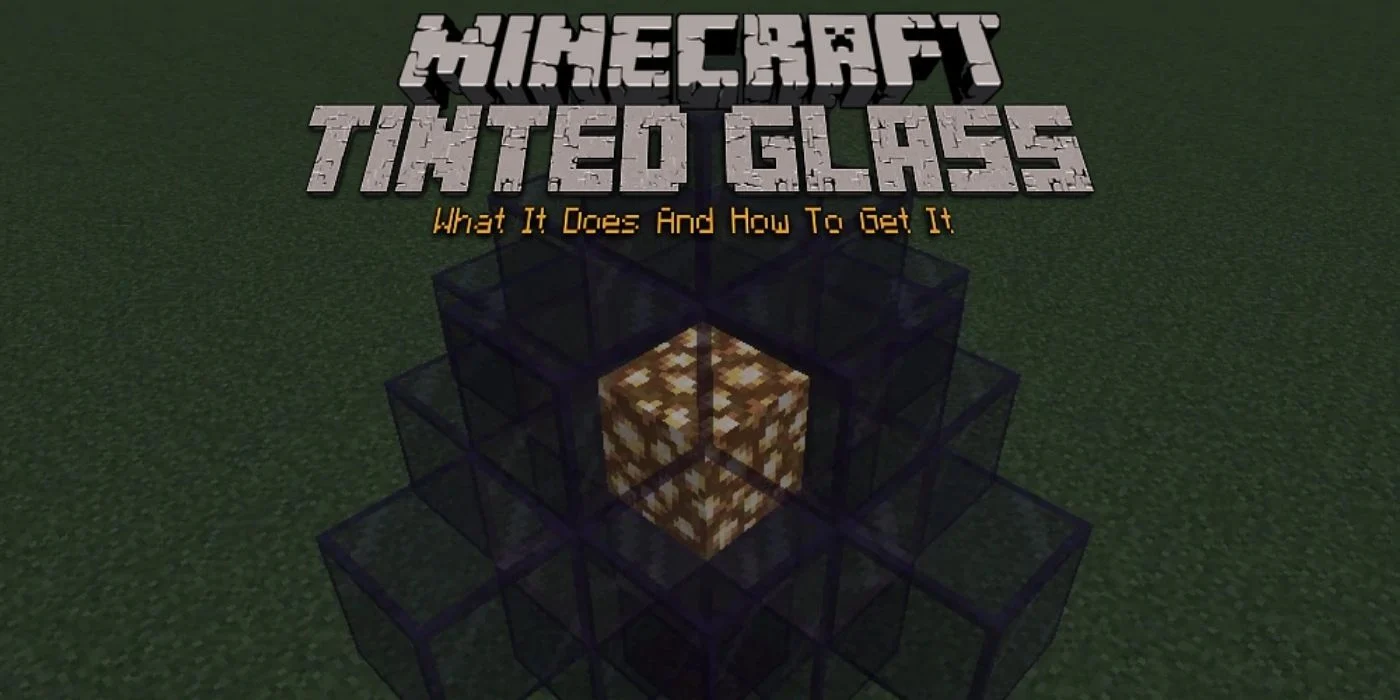 Как сделать тонированное стекло в Minecraft Как сделать тонированное стекло в Minecraft