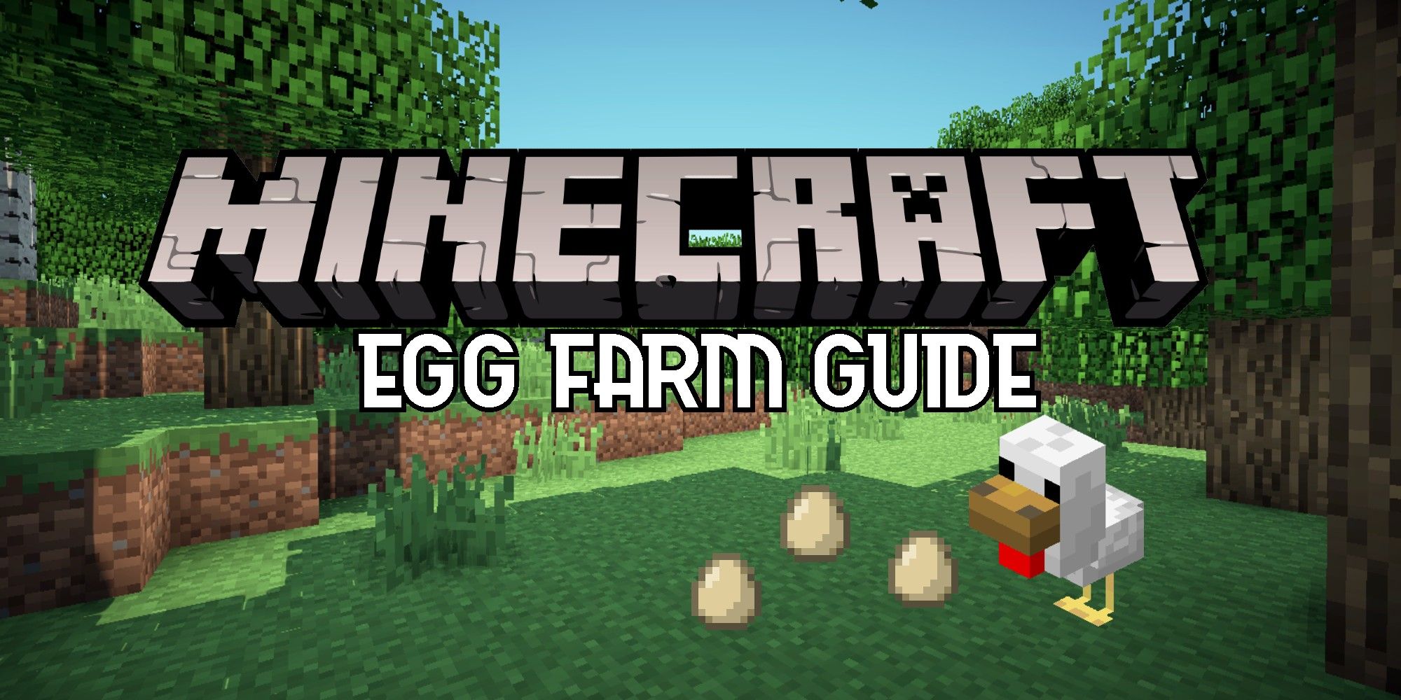 Как построить ферму для куриц в Minecraft: куриные яйца