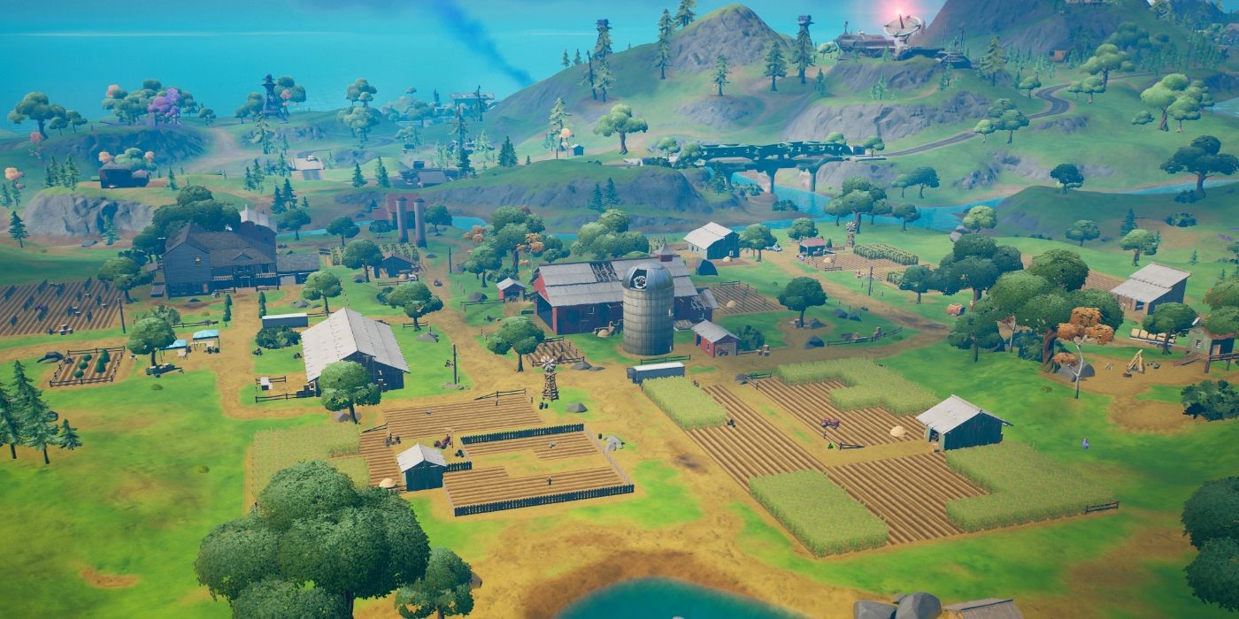 Как наносить урон противникам на ферме в Fortnite