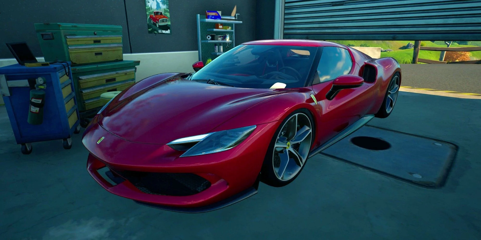 Как управлять автомобилем Ferrari 296 GTB в Fortnite