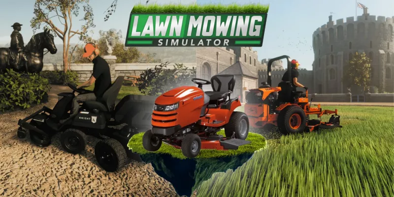 Как подстричь газон в Lawn Mowing Simulator