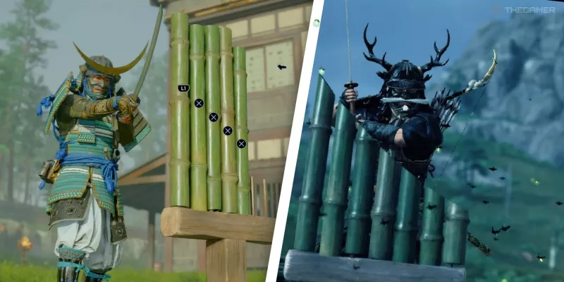 Все тренировочные бамбуковые площадки на острове Ики в Ghost of Tsushima