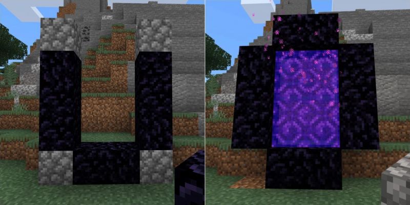 Как сделать портал в пустоту (Нижний мир) в Minecraft Как сделать портал в пустоту (Нижний мир) в Minecraft