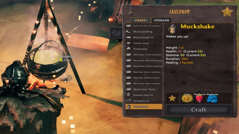 Коктейль в Valheim: как приготовить