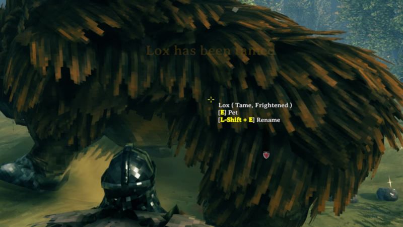 Как изменить имя приручённого животного в Valheim