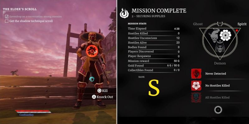 Как получить S-ранг в миссиях (дух) в Aragami 2