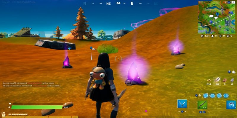 Уничтожьте скопление скверны и все фрагменты скверны в Fortnite