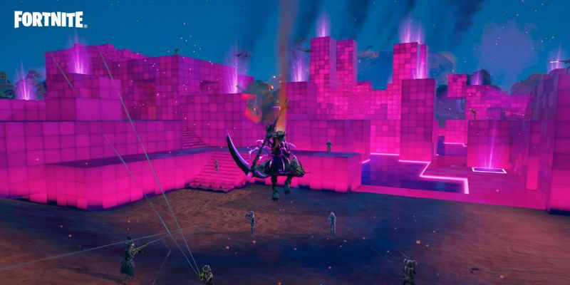 Как дотронуться к кубу в 8 сезоне Fortnite