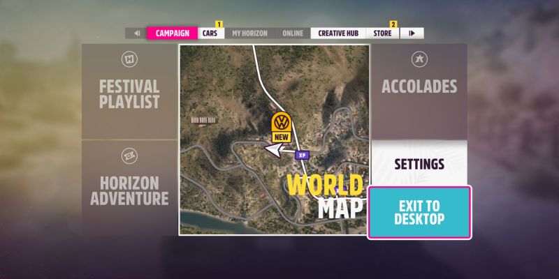 Как фильтровать значки на карте в Forza Horizon 5