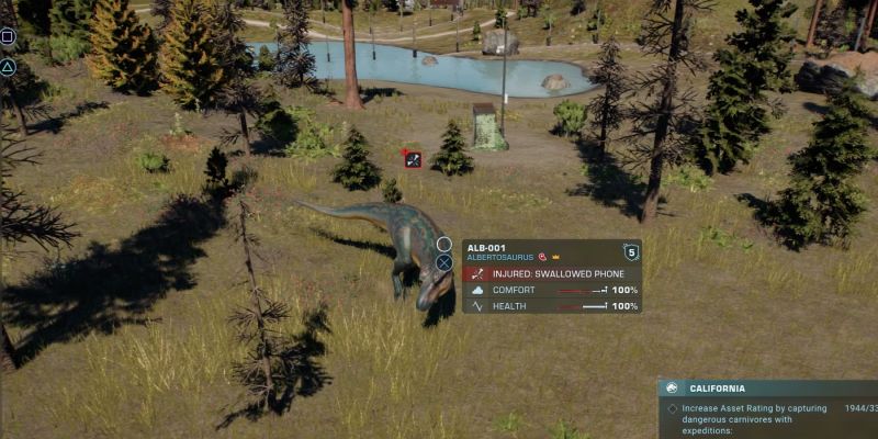 Как лечить раненых или больных динозавров в Jurassic World Evolution 2