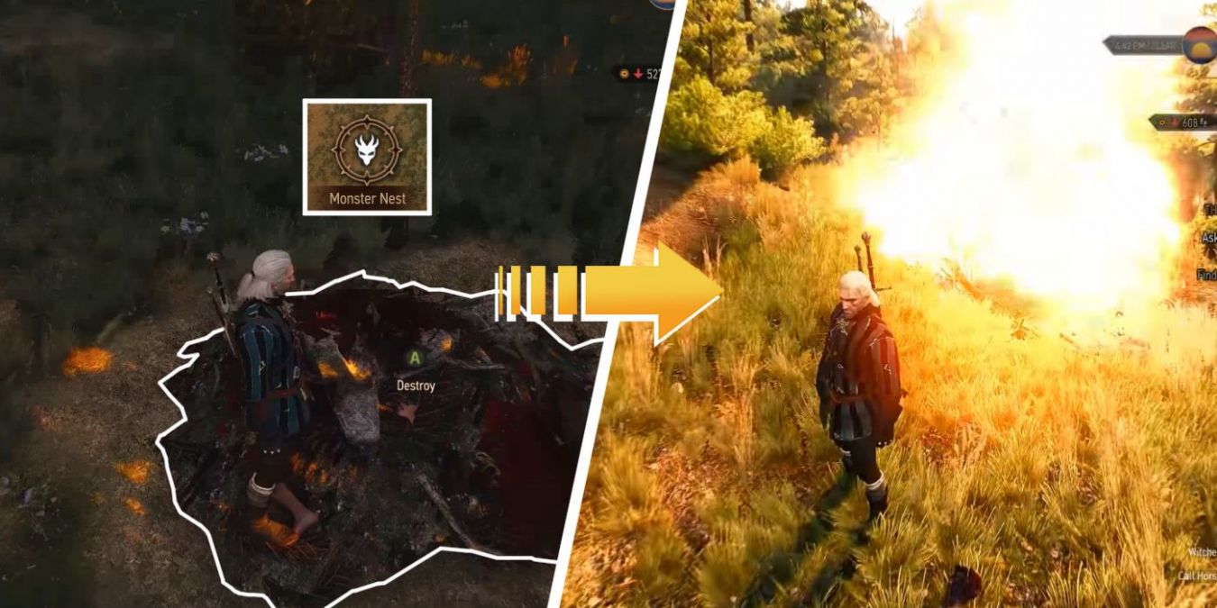 Как уничтожить гнезда монстров в The Witcher 3
