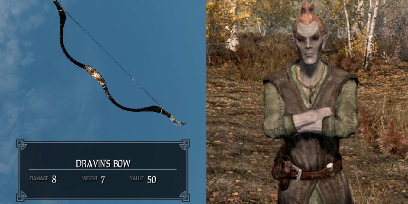 Лук Дравина в Skyrim: как получить