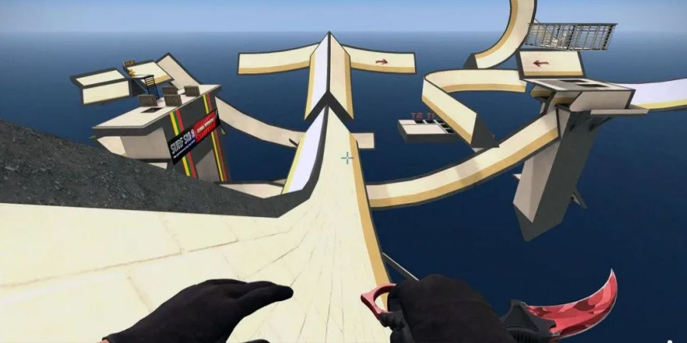 Как сёрфить и играть на сёрф картах в CS:GO