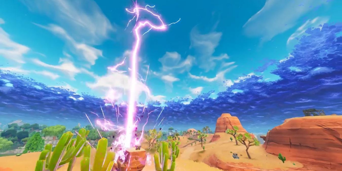 Как получить удар молнией в Fortnite