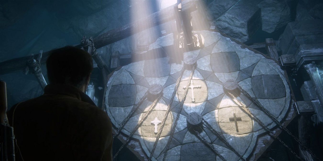 Головоломка с Ведром и тремя крестами в Uncharted 4: A Thief’s End: как решить Головоломка с Ведром и тремя крестами в Uncharted 4: A Thief’s End: как решить