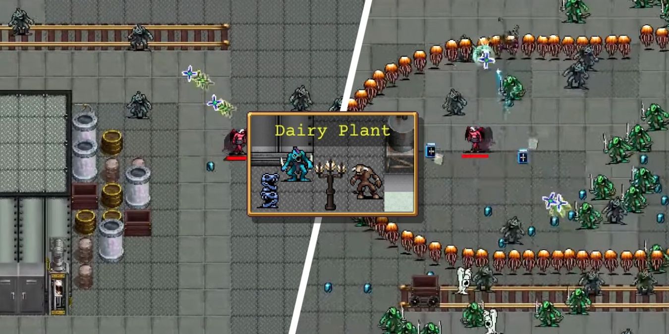 Как открыть этап Dairy Plant в Vampire Survivors