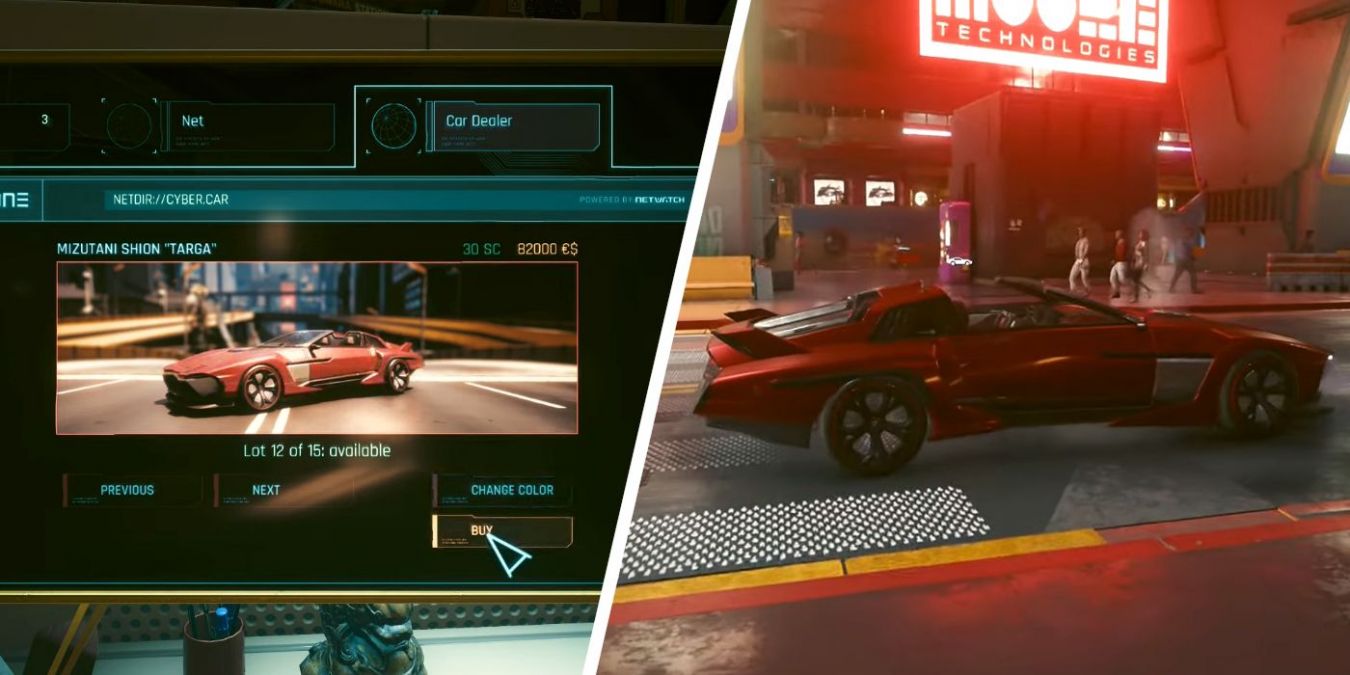Мод «Virtual Car Dealer» в Cyberpunk 2077: как установить и использовать