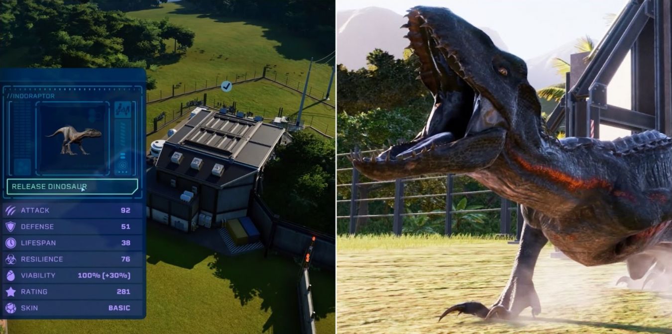 Индораптор в Jurassic World Evolution 2: как открыть