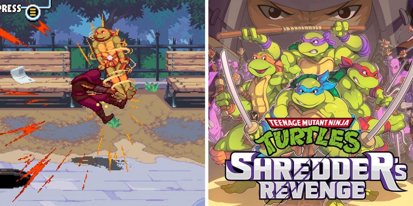Как сделать Усиленную атаку в прыжке в TMNT: Shredder’s Revenge