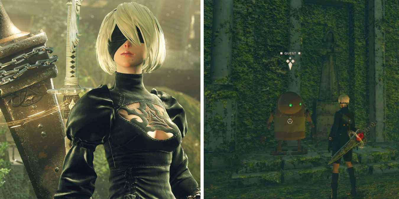 Охота за сокровищами в замке в NieR: Automata: как найти детали машин и открыть дверь Охота за сокровищами в замке в NieR: Automata: как найти детали машин и открыть дверь