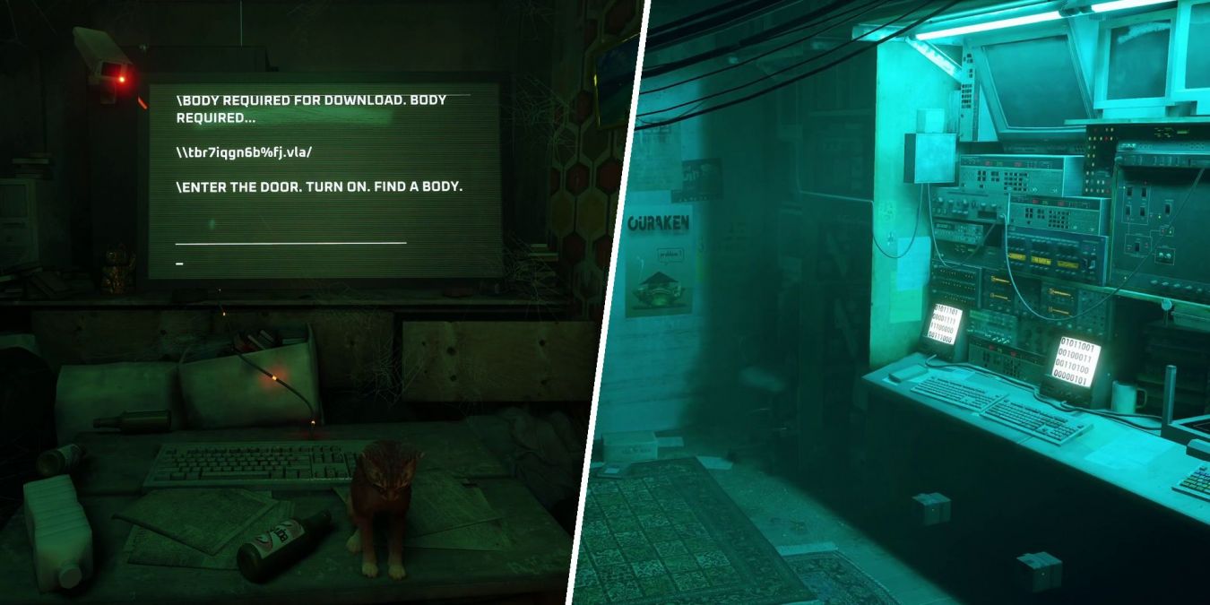 Как включить большой компьютер в Stray