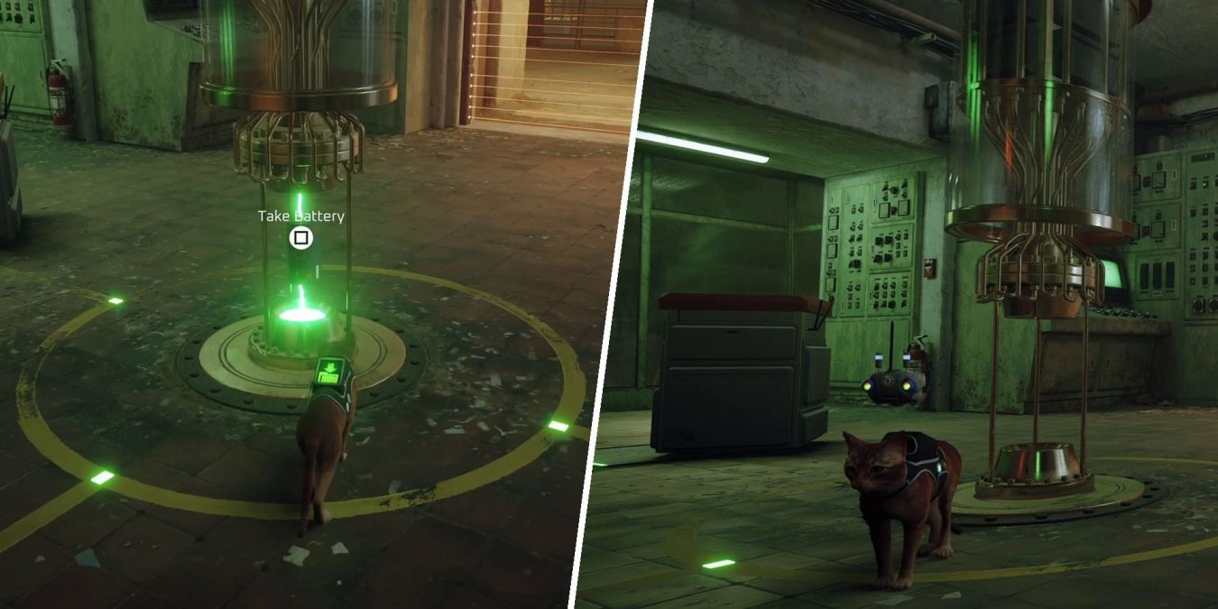 Как получить атомную батарею на фабрике в Stray