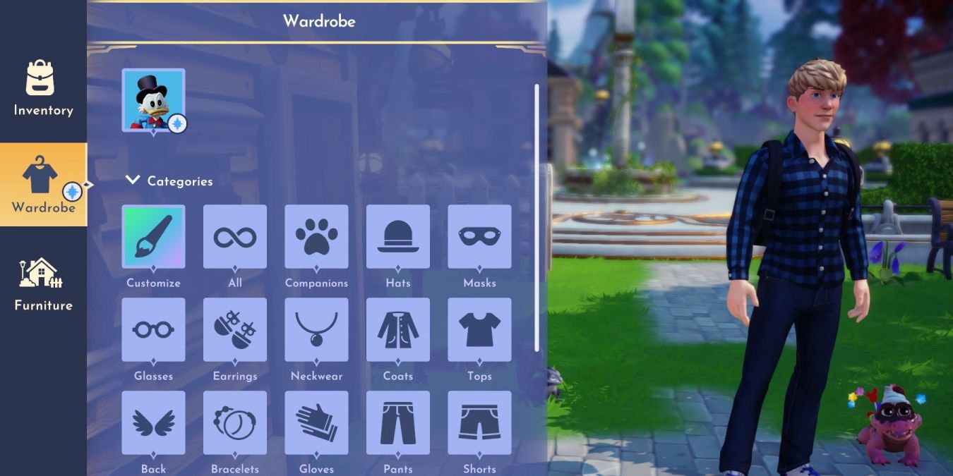 Как изменить одежду и прическу в Disney Dreamlight Valley