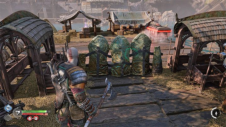 Как разрушить зеленые заграждения в God of War: Ragnarok