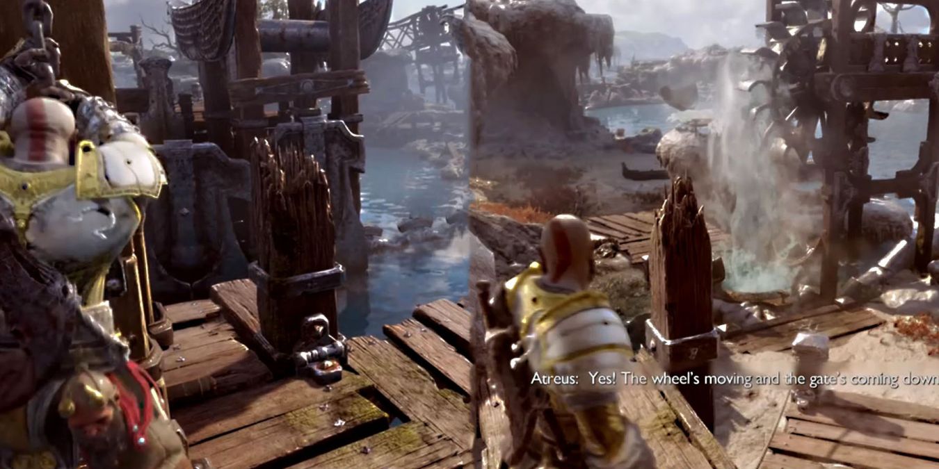 Как открыть ворота, блокирующих канал в болотах Свартальфхейма в God of War: Ragnarok Как открыть ворота, блокирующих канал в болотах Свартальфхейма в God of War: Ragnarok