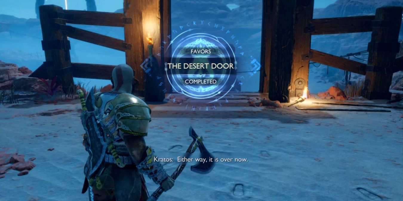 Как найти две половины ключа в God of War: Ragnarok: просьба «Дверь в пустыне»