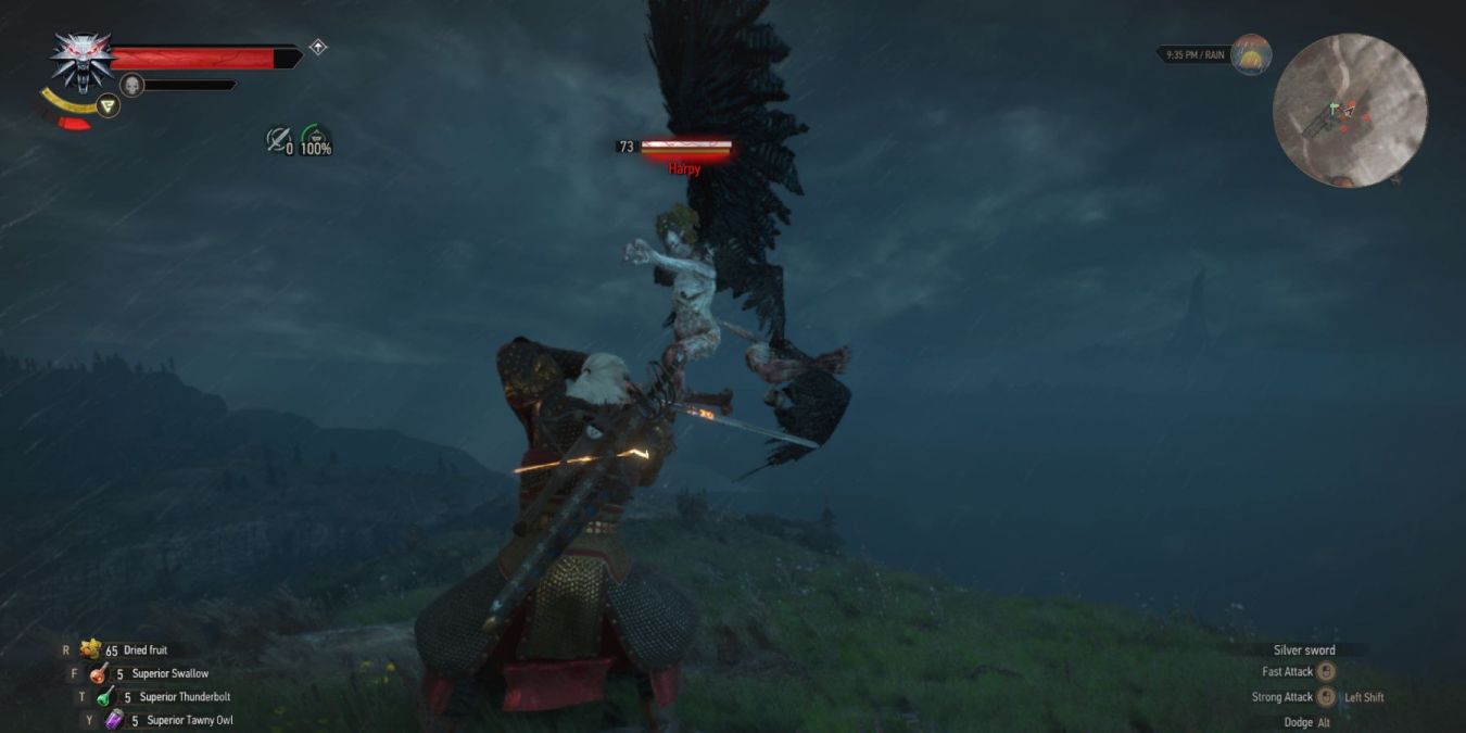 Перо чудовища в The Witcher 3: Wild Hunt: где найти