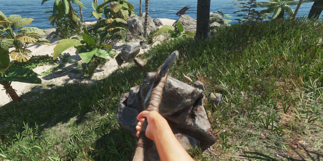 Улучшенная кирка в Stranded Deep: как сделать