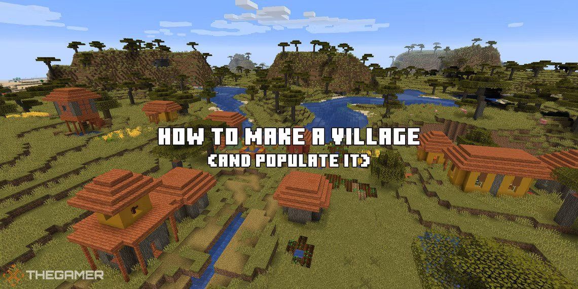 Как создать деревню и заселить ее в Minecraft
