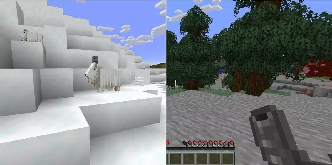 Как собирать козьи рога в Minecraft Как собирать козьи рога в Minecraft